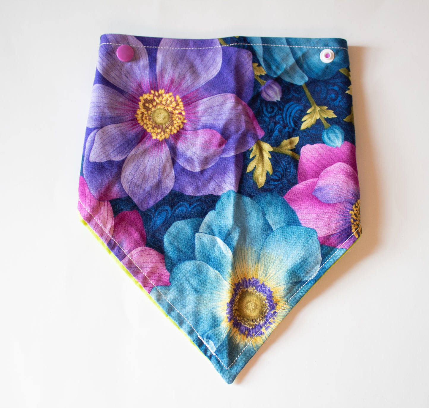 Purple Floral Bandana