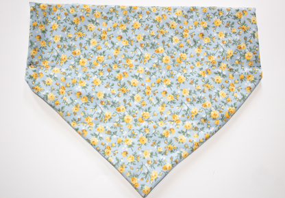 Yellow Plaid Reversible Bandana
