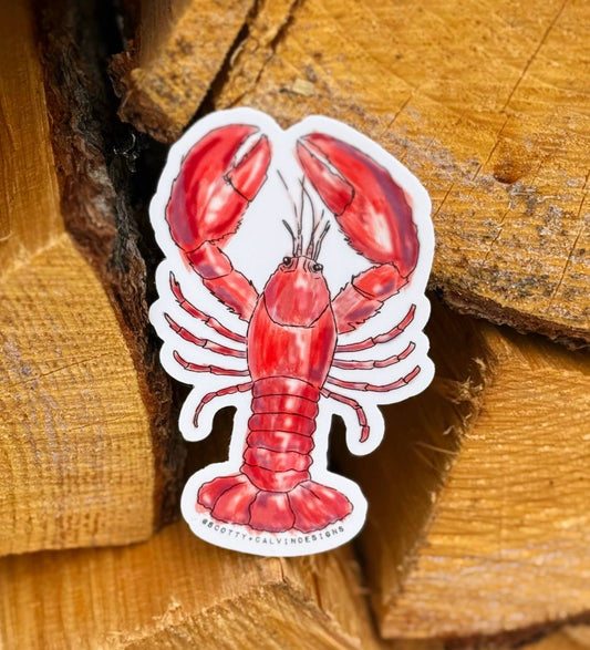 Lobster Weatherproof Sticker 