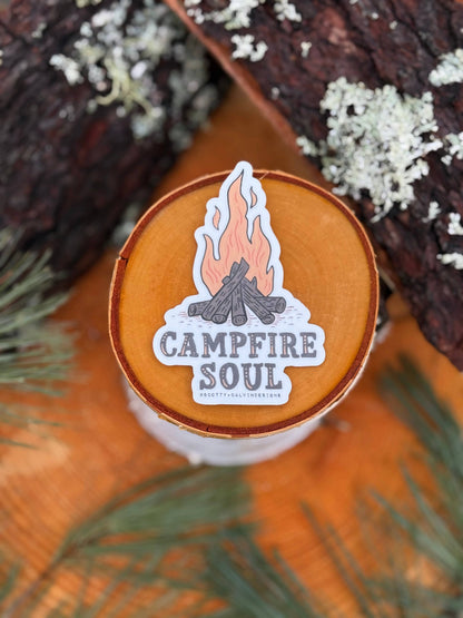 Campfire Soul Camping Weatherproof Sticker