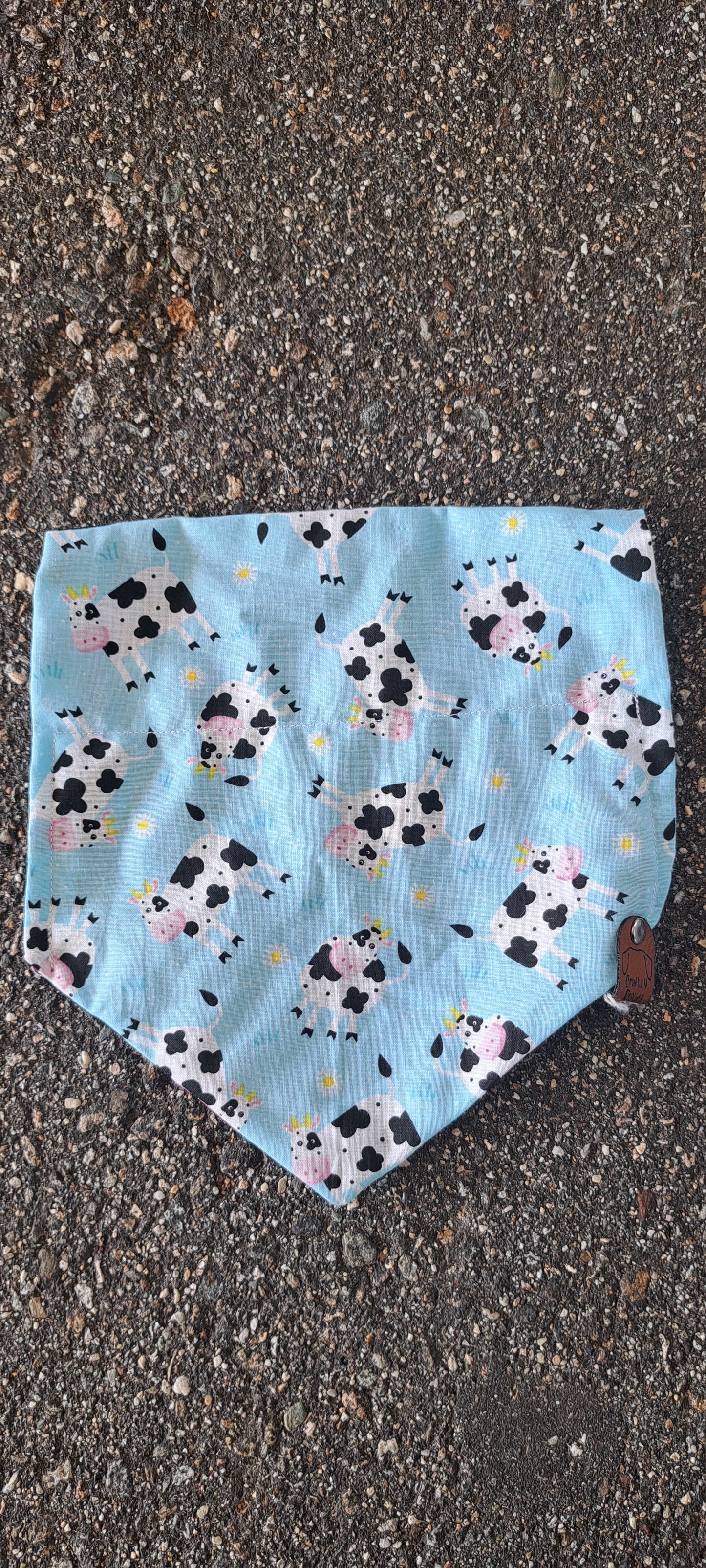 Cows on Blue Bandana