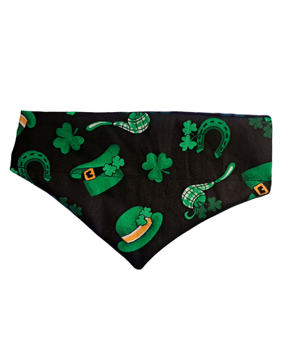 Saint Patrick's Day Reversible Plaid Dog Bandana