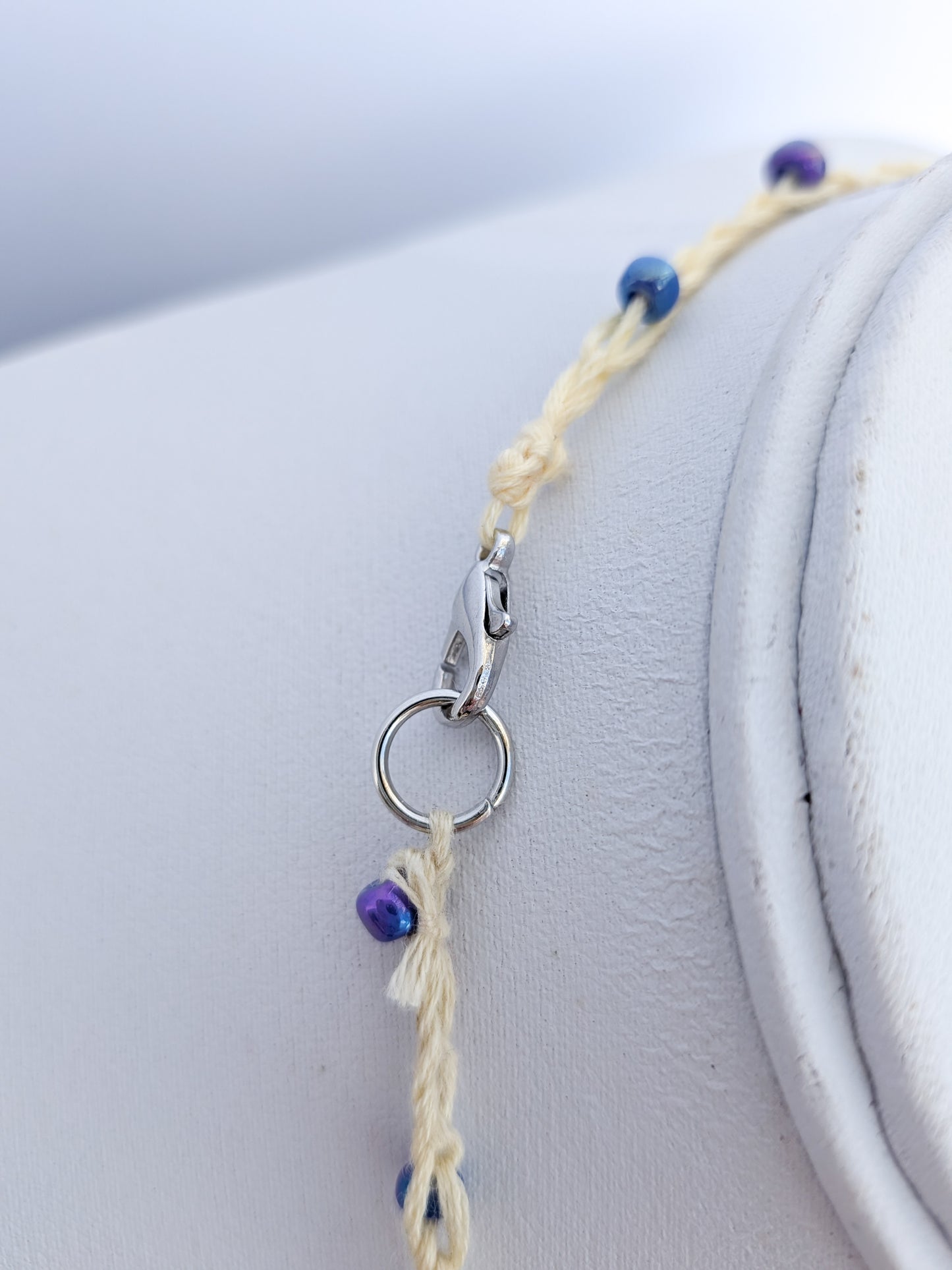 Beach vibes beaded necklace