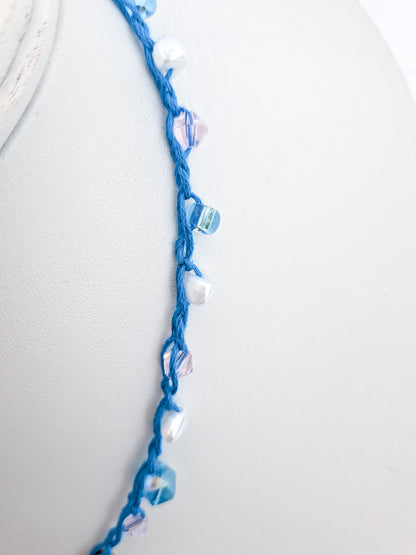 Blue sunshine necklace