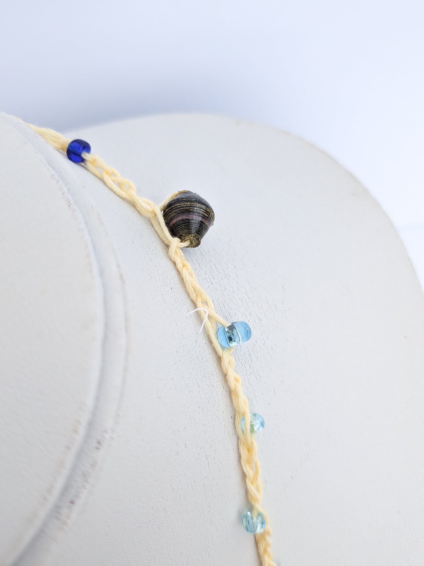 Beach vibes beaded necklace