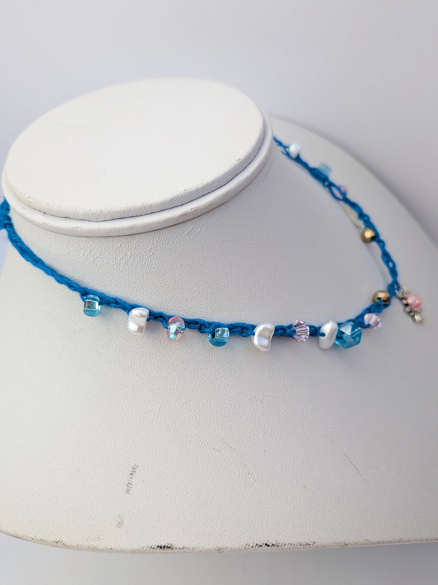 Pink sunshine necklace