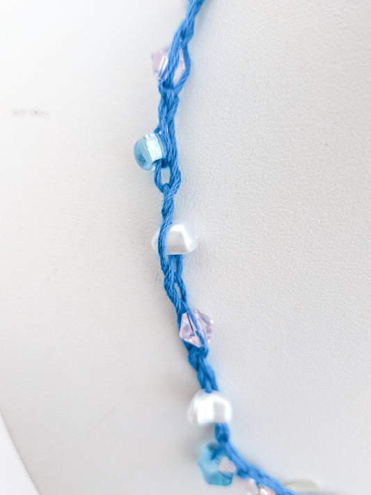 Blue sunshine necklace