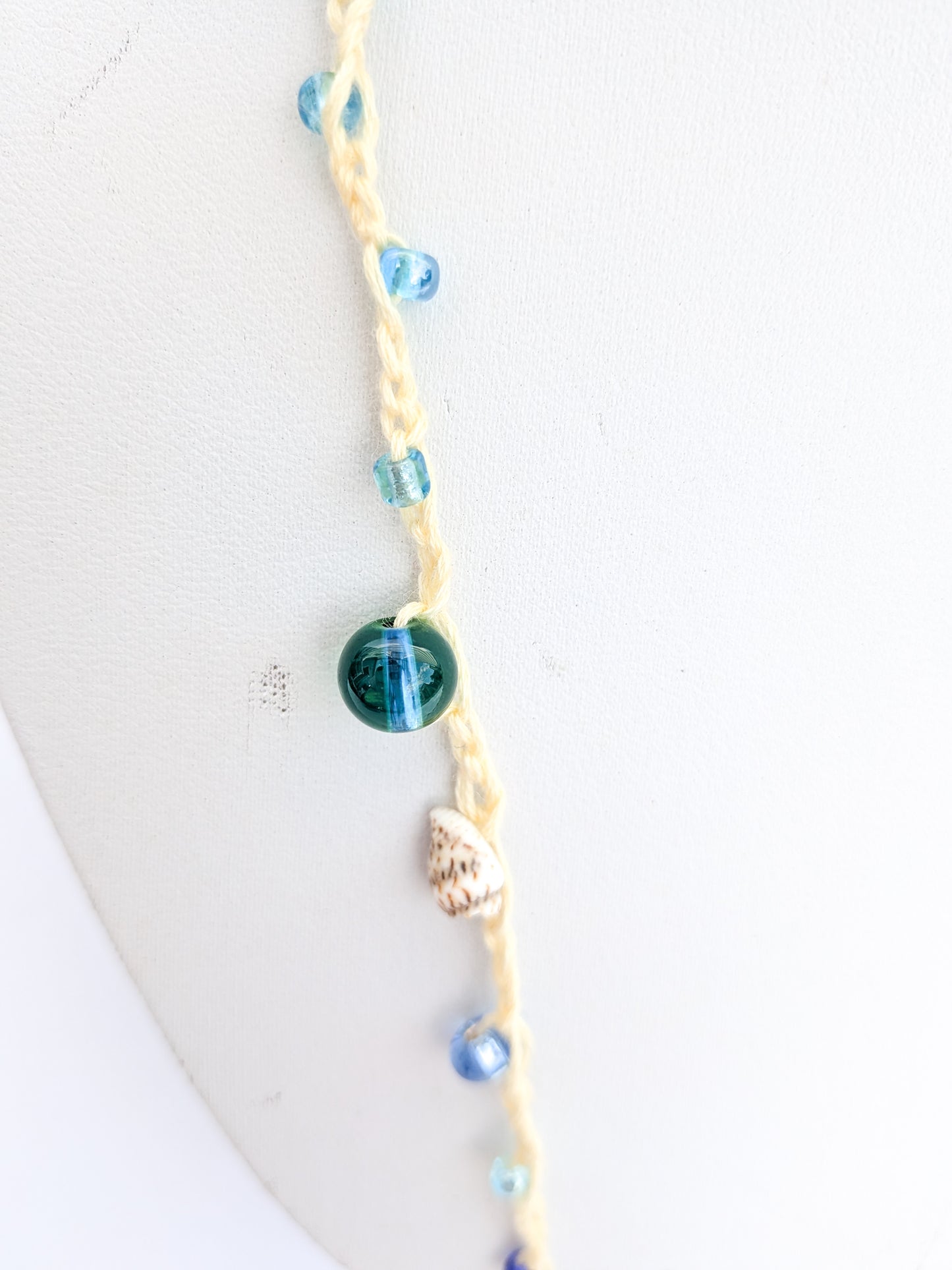 Beach vibes beaded necklace