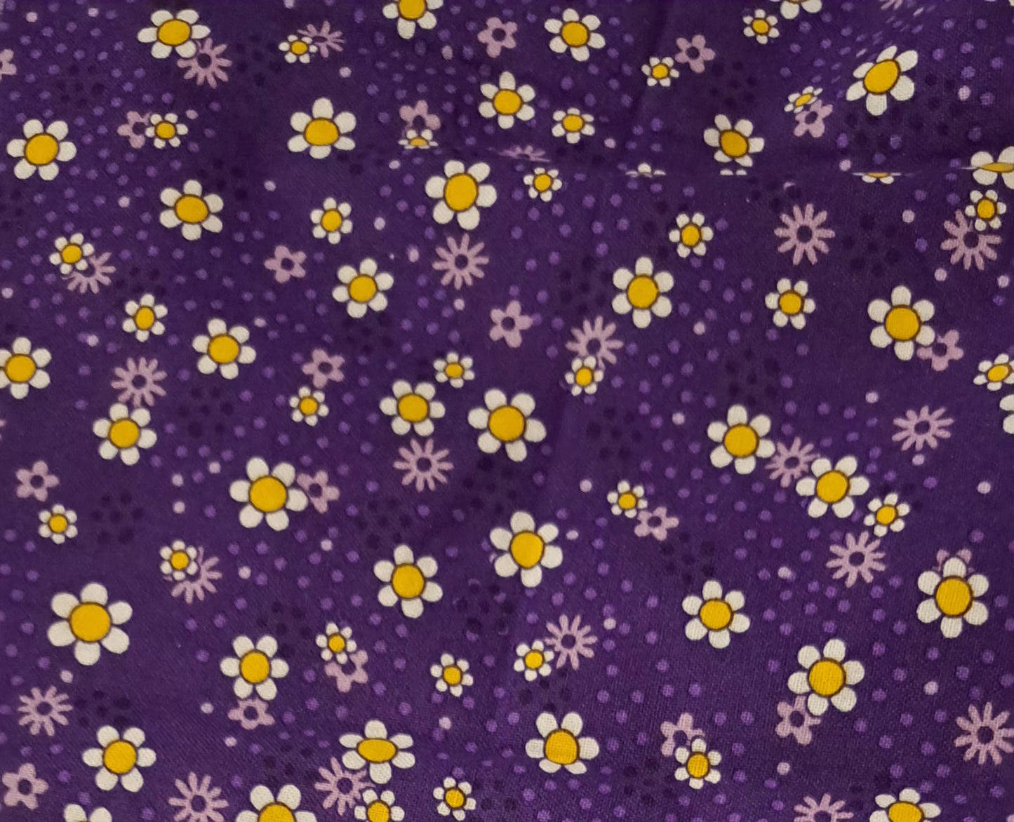 Purple Daisy Reversible Purple Ferns Bandana