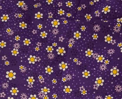 Purple Daisy Reversible Purple Ferns Bandana