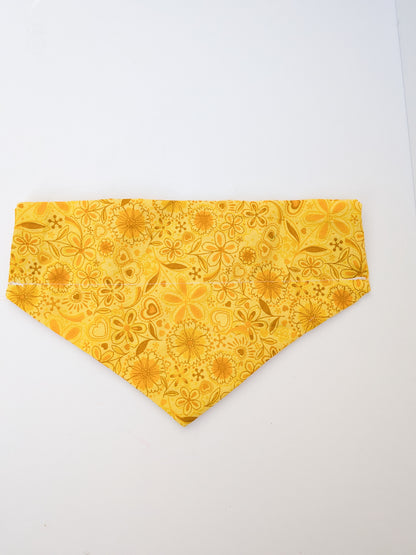 Sun Yellow Floral Bandana