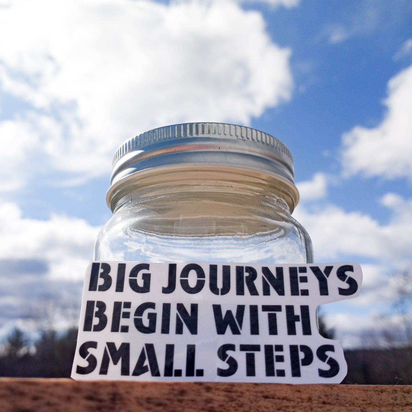 Big Journeys Begin with small steps Sticker
