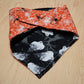 Spooky Ghosts Reversible Spider Dog Bandana