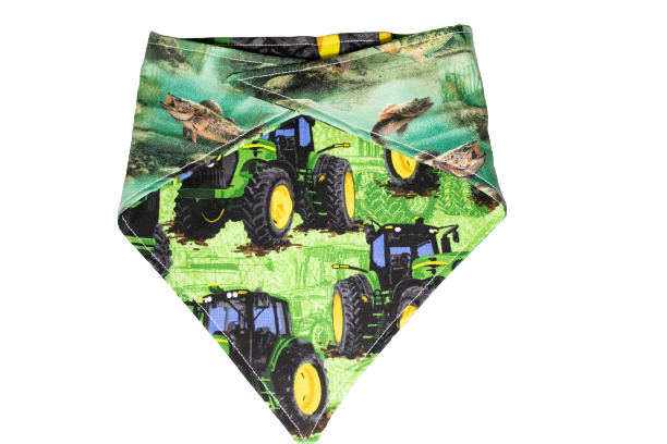 Gone Fishing Reversible Tractor Bandana – Crafts 4 Rescues