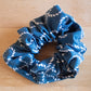 Navy Blue Scrunchie with white rope design