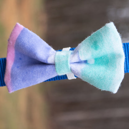 Purple Blue and Pink Bowtie