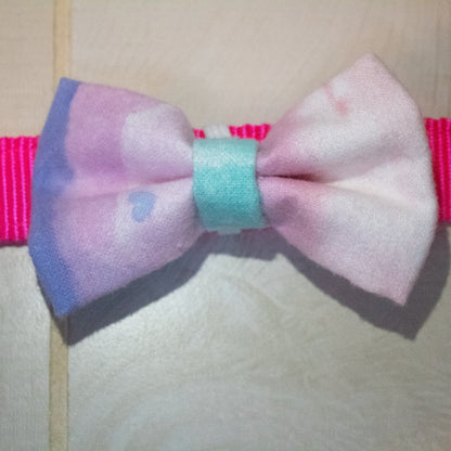 Purple Blue and Pink Bowtie