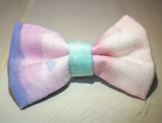 Purple Blue and Pink Bowtie